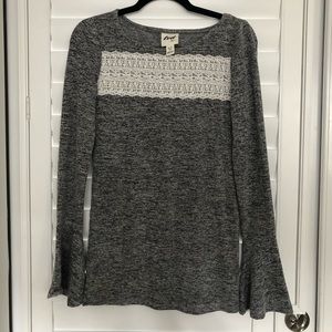 Luxe Essentials Maternity bell sleeve blouse